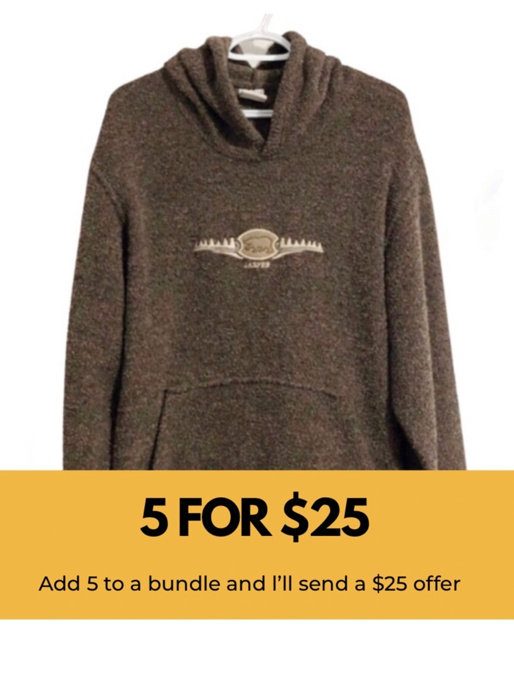 Vintage, made in Canada, fleece Cityscape hoodie.